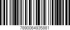 Código de barras (EAN, GTIN, SKU, ISBN): '7890064935881'
