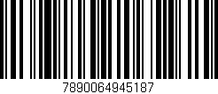 Código de barras (EAN, GTIN, SKU, ISBN): '7890064945187'