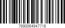 Código de barras (EAN, GTIN, SKU, ISBN): '7890064947716'