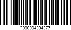 Código de barras (EAN, GTIN, SKU, ISBN): '7890064984377'
