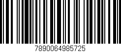 Código de barras (EAN, GTIN, SKU, ISBN): '7890064985725'