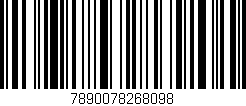 Código de barras (EAN, GTIN, SKU, ISBN): '7890078268098'