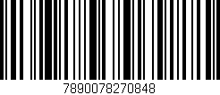 Código de barras (EAN, GTIN, SKU, ISBN): '7890078270848'