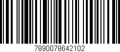 Código de barras (EAN, GTIN, SKU, ISBN): '7890078642102'