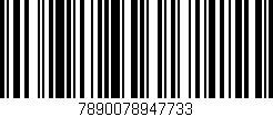 Código de barras (EAN, GTIN, SKU, ISBN): '7890078947733'