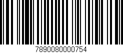 Código de barras (EAN, GTIN, SKU, ISBN): '7890080000754'