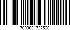 Código de barras (EAN, GTIN, SKU, ISBN): '7890081727520'