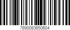 Código de barras (EAN, GTIN, SKU, ISBN): '7890083650604'