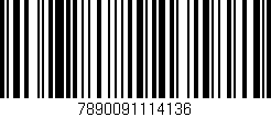 Código de barras (EAN, GTIN, SKU, ISBN): '7890091114136'