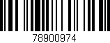 Código de barras (EAN, GTIN, SKU, ISBN): '78900974'