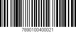 Código de barras (EAN, GTIN, SKU, ISBN): '7890100400021'