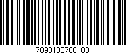 Código de barras (EAN, GTIN, SKU, ISBN): '7890100700183'