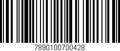 Código de barras (EAN, GTIN, SKU, ISBN): '7890100700428'
