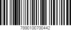 Código de barras (EAN, GTIN, SKU, ISBN): '7890100700442'