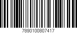 Código de barras (EAN, GTIN, SKU, ISBN): '7890100807417'