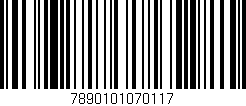 Código de barras (EAN, GTIN, SKU, ISBN): '7890101070117'