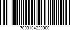 Código de barras (EAN, GTIN, SKU, ISBN): '7890104228300'