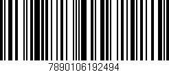 Código de barras (EAN, GTIN, SKU, ISBN): '7890106192494'