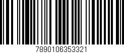 Código de barras (EAN, GTIN, SKU, ISBN): '7890106353321'
