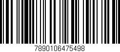 Código de barras (EAN, GTIN, SKU, ISBN): '7890106475498'