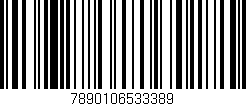 Código de barras (EAN, GTIN, SKU, ISBN): '7890106533389'
