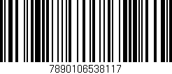 Código de barras (EAN, GTIN, SKU, ISBN): '7890106538117'