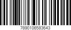 Código de barras (EAN, GTIN, SKU, ISBN): '7890106583643'