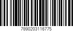 Código de barras (EAN, GTIN, SKU, ISBN): '7890203116775'