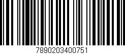 Código de barras (EAN, GTIN, SKU, ISBN): '7890203400751'
