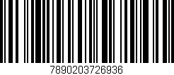Código de barras (EAN, GTIN, SKU, ISBN): '7890203726936'