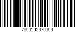 Código de barras (EAN, GTIN, SKU, ISBN): '7890203870998'