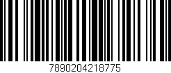 Código de barras (EAN, GTIN, SKU, ISBN): '7890204218775'