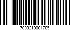 Código de barras (EAN, GTIN, SKU, ISBN): '7890218081785'