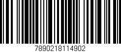 Código de barras (EAN, GTIN, SKU, ISBN): '7890218114902'