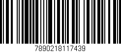 Código de barras (EAN, GTIN, SKU, ISBN): '7890218117439'