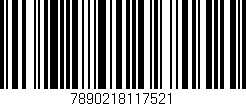 Código de barras (EAN, GTIN, SKU, ISBN): '7890218117521'
