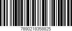 Código de barras (EAN, GTIN, SKU, ISBN): '7890218358825'