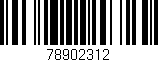 Código de barras (EAN, GTIN, SKU, ISBN): '78902312'