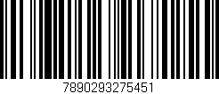 Código de barras (EAN, GTIN, SKU, ISBN): '7890293275451'