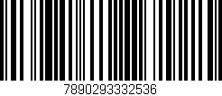 Código de barras (EAN, GTIN, SKU, ISBN): '7890293332536'