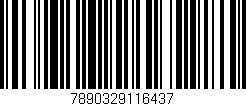 Código de barras (EAN, GTIN, SKU, ISBN): '7890329116437'