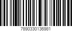 Código de barras (EAN, GTIN, SKU, ISBN): '7890330136981'