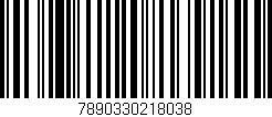 Código de barras (EAN, GTIN, SKU, ISBN): '7890330218038'