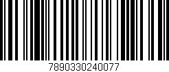 Código de barras (EAN, GTIN, SKU, ISBN): '7890330240077'