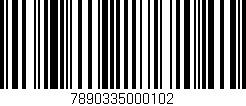 Código de barras (EAN, GTIN, SKU, ISBN): '7890335000102'