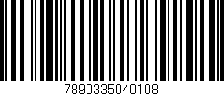 Código de barras (EAN, GTIN, SKU, ISBN): '7890335040108'