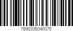 Código de barras (EAN, GTIN, SKU, ISBN): '7890335040375'