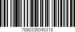 Código de barras (EAN, GTIN, SKU, ISBN): '7890335045318'