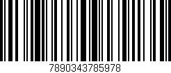 Código de barras (EAN, GTIN, SKU, ISBN): '7890343785978'