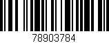 Código de barras (EAN, GTIN, SKU, ISBN): '78903784'